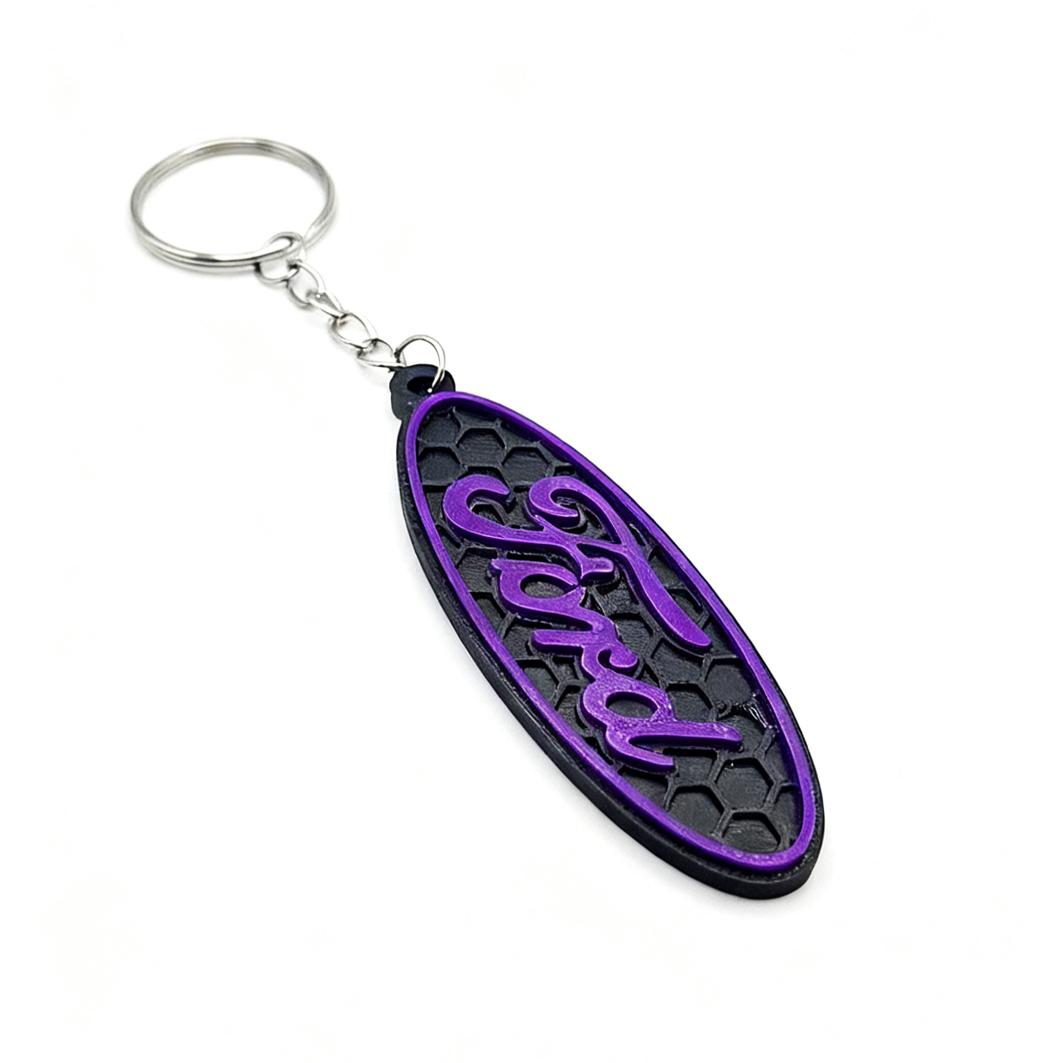 Ford Keyring – Oval Honeycomb Keychain
