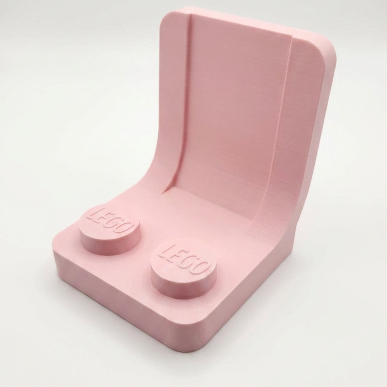 LEGO Inspired Chair Phone Holder – Weighted Desktop Stand – Multiple Colours