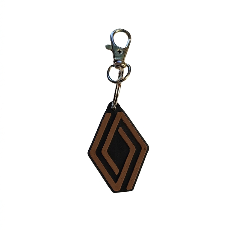 Renault Logo Keyring | Custom Diamond Badge Keychain