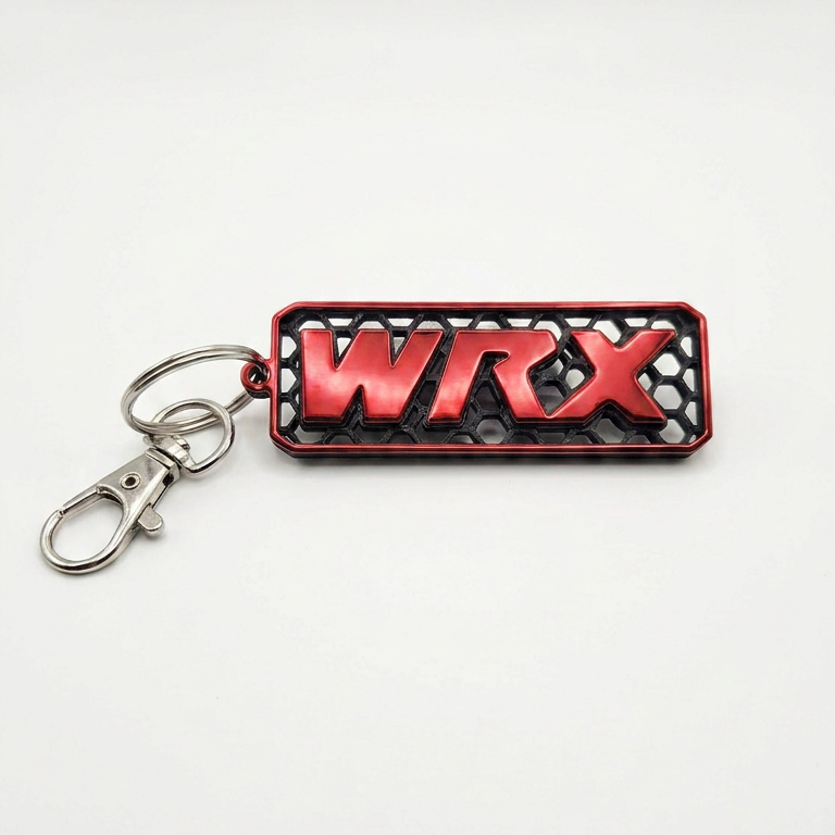 WRX Logo Keyring | Custom Honeycomb Design Keychain