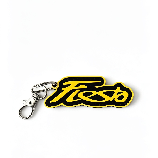 Ford Fiesta Logo Keychain | Honeycombe Style Keyring
